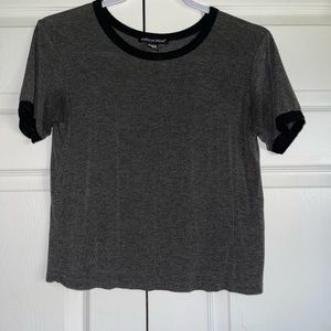 American Dream short sleeve very soft feel crop/ish shirt